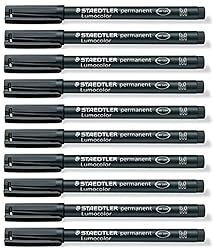 STAEDTLER Lumocolor Black Medium Permanent Marker