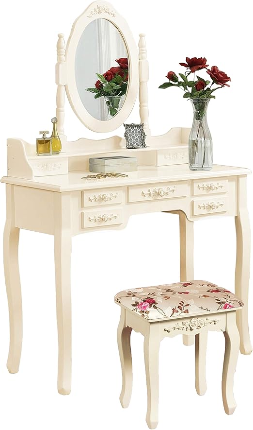 vintage makeup dresser