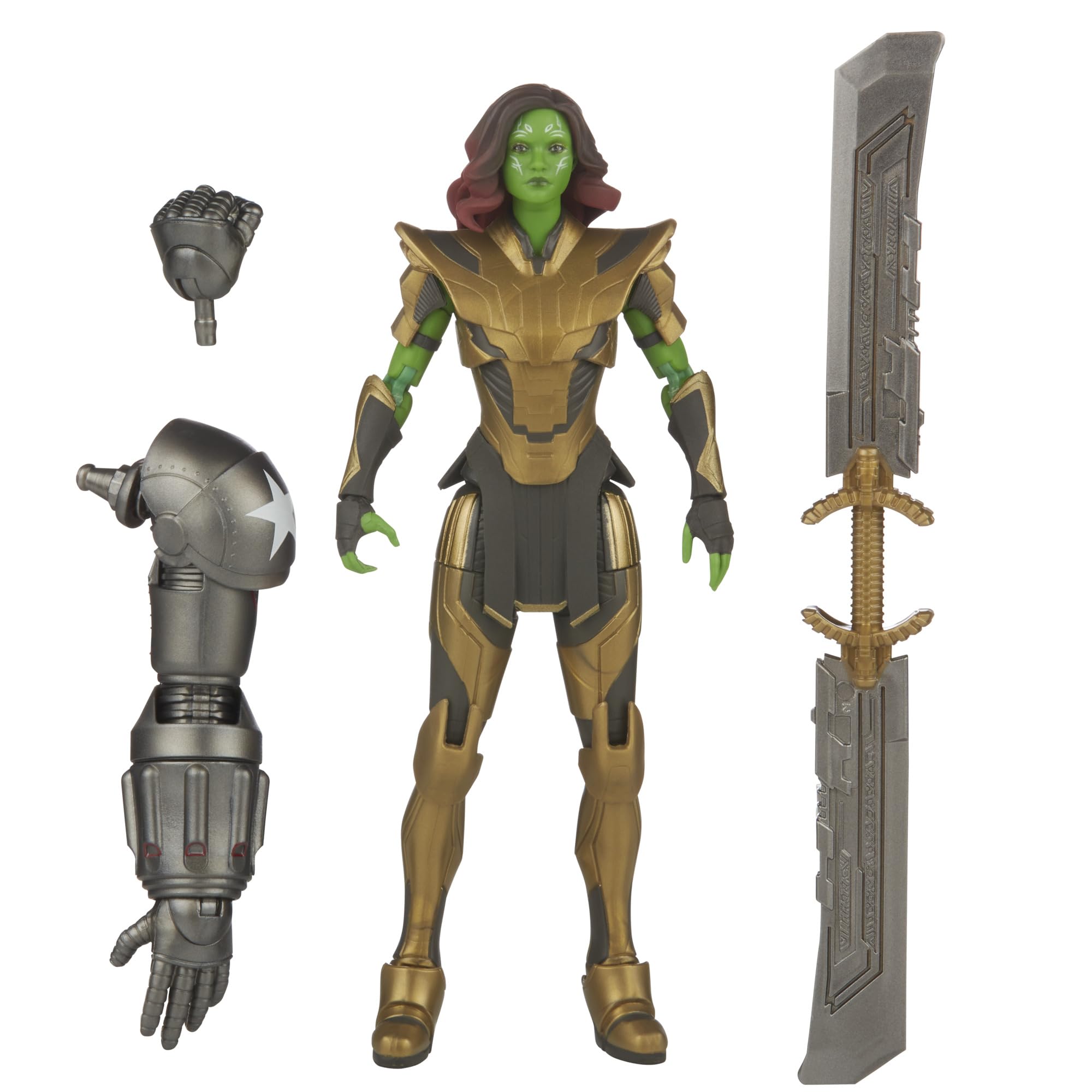 Hasbro Marvel Legends Series Warrior Gamora, What If...? Marvel Legends Action Figures, 6”