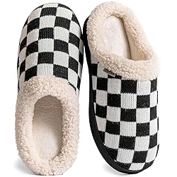 UBFEN Mens Slippers for Indoor Bedroom Memory Foam