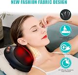 iKristin Back Neck Massager Pillow with Heat Shiatsu Kneading 3 Speeds view 3