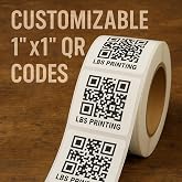 50 QR Code Customizable 1"x1" Sticker| Labels | Asset | RSVP | Wedding | Registry | Payment Labels