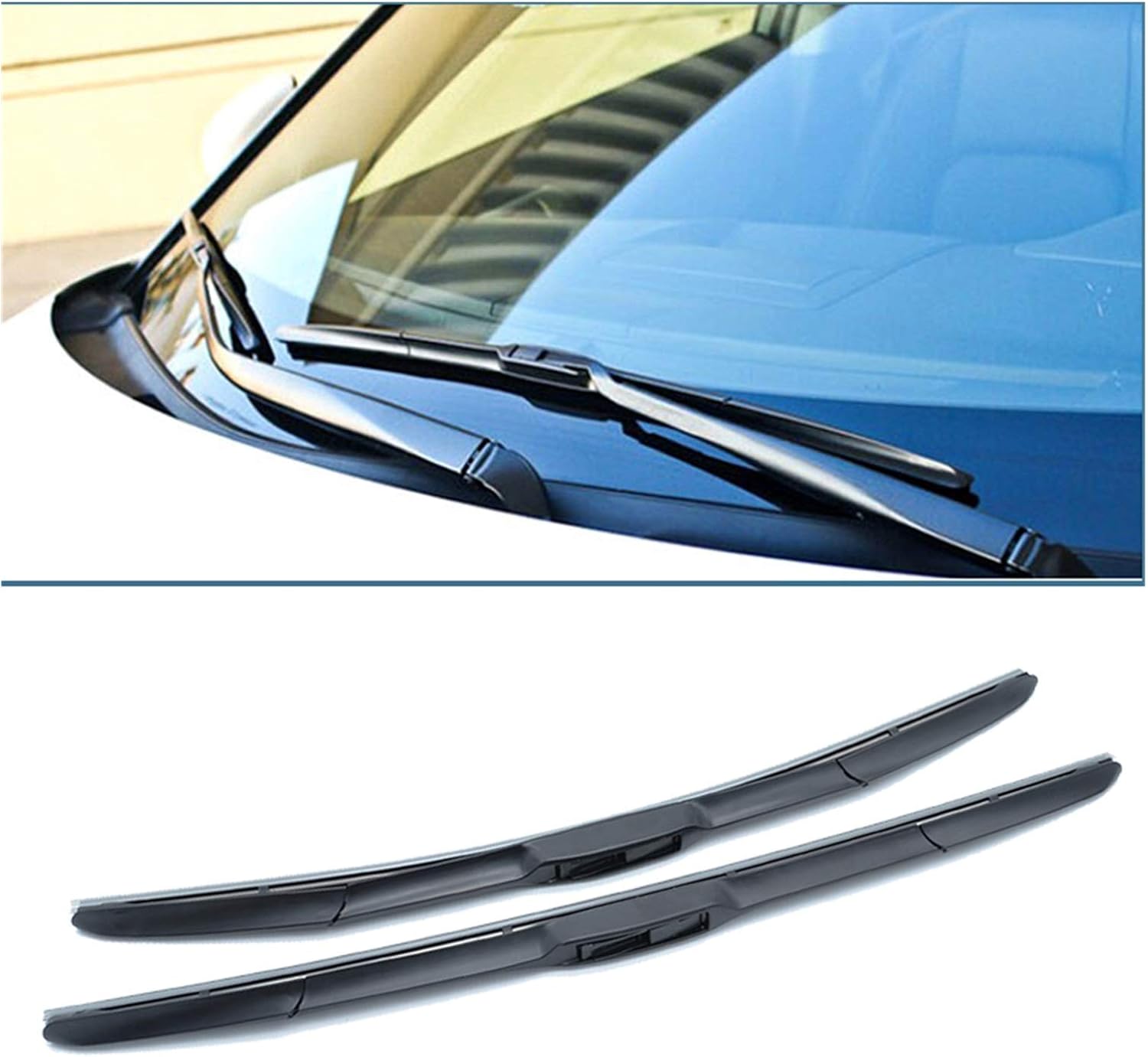 XIAOZHIWEN Car Front Windscreen Wiper Blades For Hyundai i10 MK2 2013