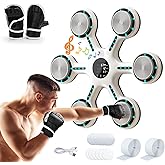 Mostop Music Boxing Machine with Bluetooth, 9-Mode Wall Mounted Boxing Trainer with LED Display, Gloves, Electronic Punching Machine for Home Gym, Fitness & Reflex Training for Adults, Teens