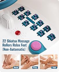 Foot Spa Bath Massager with Heat, Bubble, Vibration