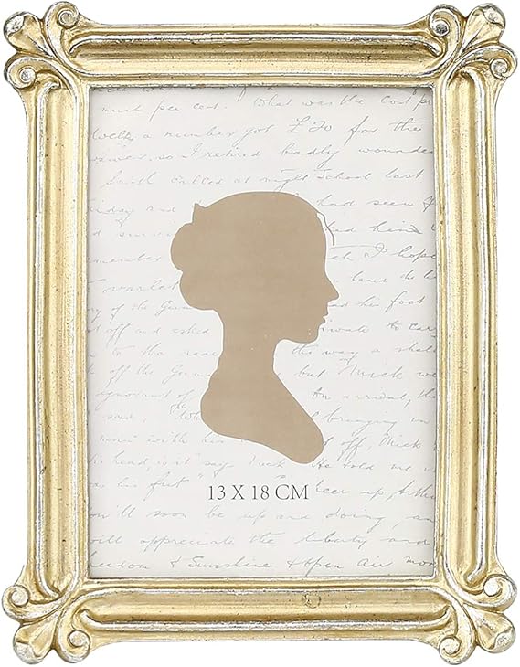 Sunlit Vintage Picture Frame 5x7 Inch, Luxury Antique Photo Frames with