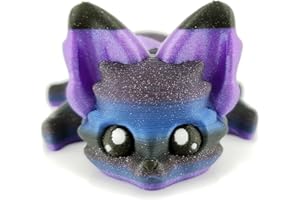 THE GEEK GALLERIA Lunar The Galaxy Fox 7.5 Inches - 3D Printed Fidget Fantasy Creature