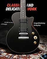 Donner LP Electric Guitar Kit Full Size 39 Inch with Bag Strap Cable Black view 6