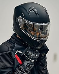 ILM Motorcycle Dual Visor Modular Flip up Full Face