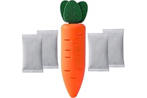 UPTUOLI Fridge Deodorizer, Refrigerator Deodorizer, Odor Eliminator, Rrash Can Deodorizer, Fridge Odor Eliminator, Refrigerator Odor Eliminator, Activated Charcoal Odor Absorber, Deodorant Box Carrot Shape