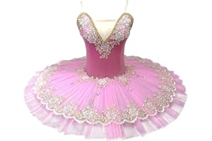 MTPLOP Professional Swan Lake Dance Costumes Kids Womens Ballet Skirt Girls Pancake Tutu Dress