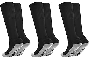 Marchare Boys Athletic Soccer Socks Knee High Socks Grip Sock Baseball Football Sock For Boys Girls