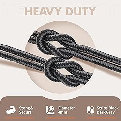 Stepace Round Shoelaces [2 Pairs] Heavy Duty Boot