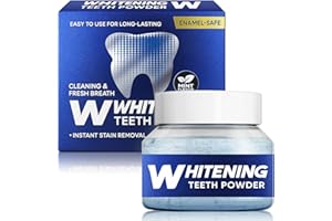 LAORICI Teeth Whitening Powder - Teeth Whitener, Rapid Stain Removal & Tooth Whitening, No Sensitivity, Fresh Mint Flavor, Achieve a Radiant Smile