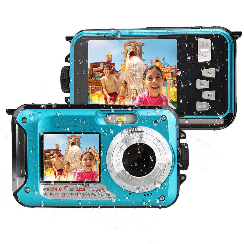 Fotocamera Subacquea Impermeabile - 2.7K 48MP, Doppio Schermo Per Selfie E Video - Foto 7