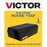 Victor Electronic Mouse Trap, Humane Indoor Electric Mouse Traps for Home | Kills Mice, Green LED Notification System, No-Touch Disposal, Advanced Smart Circuit Technology, Requires 4 AA Batteries