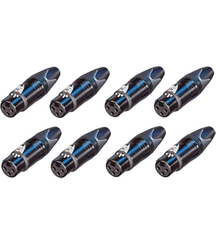 Amazon.com: (10 Pack) NEUTRIK NC3MXX-B 3-Pin XLR Male Cable Mt
