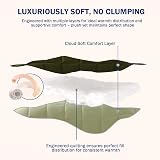 HIG 3 Piece Olive Green Reversible Duvet Set King 240x220 OEKO-TEX 10.5 Tog view 3