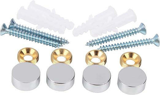 Mirror Screws Brass Cap Decorative Mirror Nails 0 6 Polished