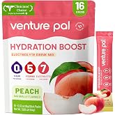 Venture Pal Sugar Free Electrolyte Powder, Liquid Daily IV Hydration Packet | 7 Electrolytes &amp; 5 Vitamins Instantly Hydration, Electrolyte Dink Mix for Sports &amp; Recovery, Vegan, Keto-Friendly, 16 Sticks