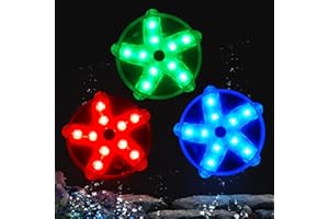 Blufree 3.3" LED Floating Pool Lights for Bathtub Fountain Hot Tub, IP68 Waterproof Color Changing Pond Light Magnetic LED Lights Starfish Lamp for Party Vase Wedding Home Decorations.(3pcs)