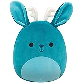 Squishmallows Original 8in Aspen The Sea Green Jackalope with Iridescent Horns – Official Jazwares Plush (Little)
