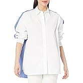 Theory Womens Oversized Combo Shirt