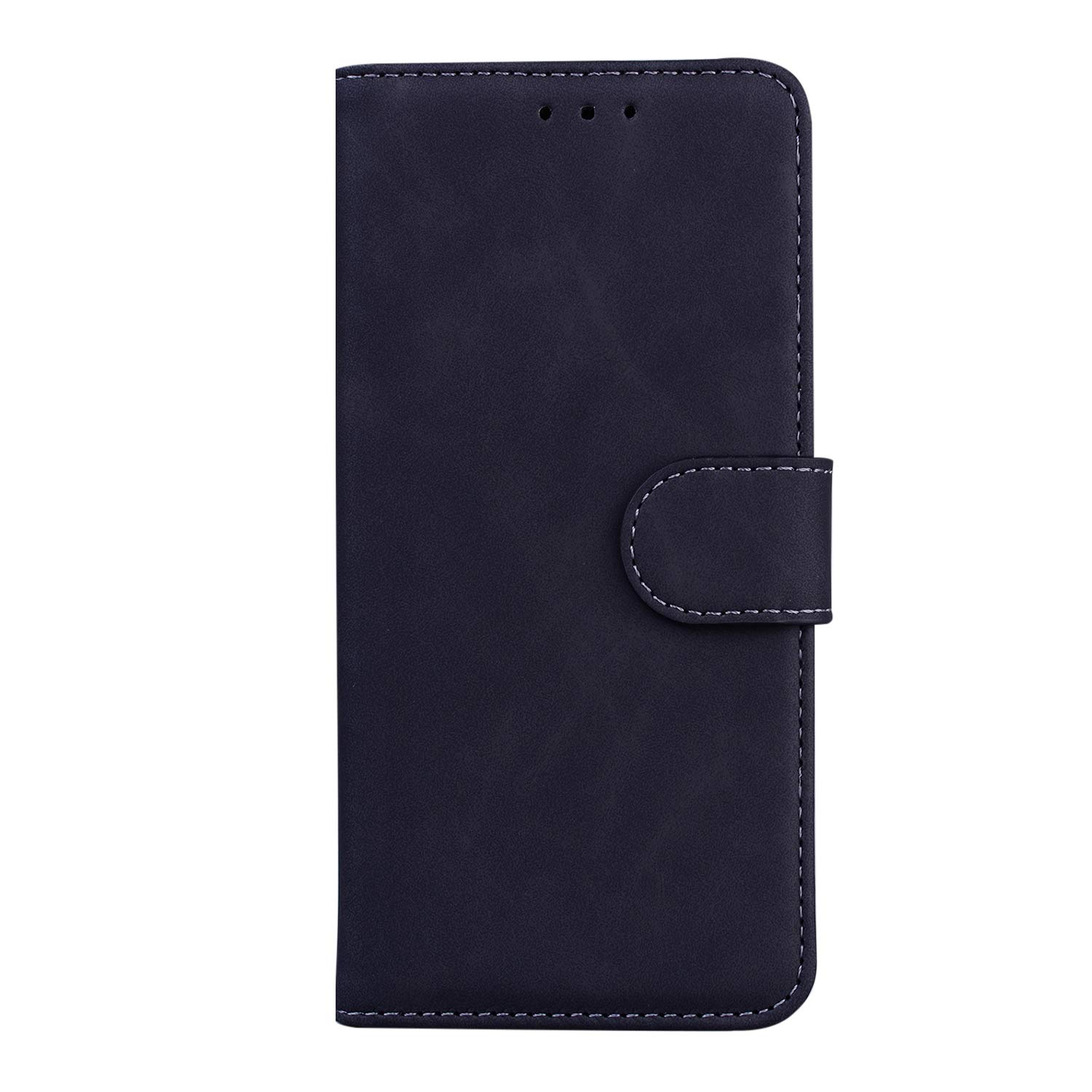 Case for Xiaomi Poco X3 NFC/Poco X3 Pro, Neat and Simple Style Skin-Friendly PU Leather Phone Case, Wallet Card Slot, Magnetic Closure Protection Cover for Xiaomi Poco X3 NFC/Poco X3 Pro Case-Black