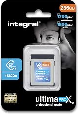 Integral 256GB CFexpress Type B 2.0 Memory Card 1700MB/s Read 1600MB/s Write view 1