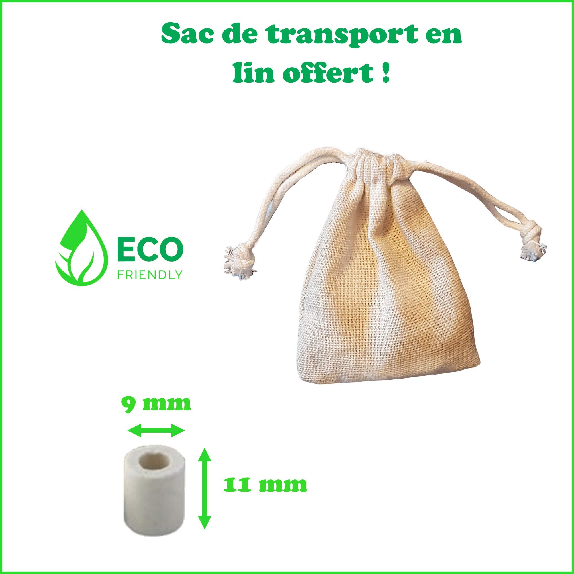 25x Perles CERAMIQUE EM Tubes Micro Organismes Efficaces Kit Filtration Naturel Eau du Robinet Bouteille Carafe Gourde Bouilloire Lave Linge Cafetière Fontaine à Eau Charbon Actif Japon