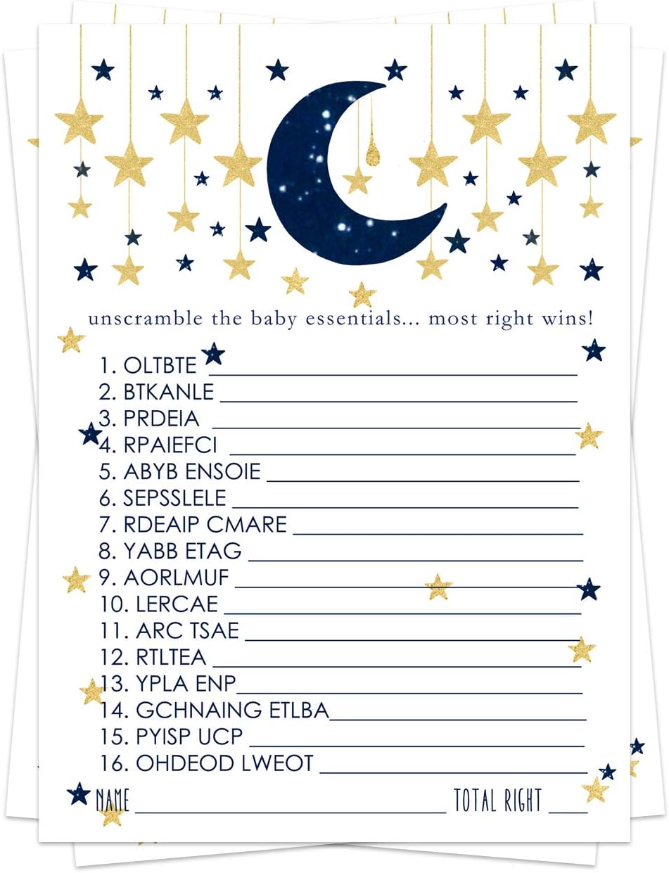 twinkle twinkle little star baby shower games