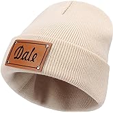 Custom Toddler Baby Beanies, Mama Mini Matching Hats, Leather Patch Baby Knit Hats, Winter Beanies for Infant, Kids Adults