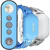 PATPET Dog Training Collar, Rechargeable IPX7 Waterproof Dog Shock Collar with Remote for 8 to 110 lbs Medium Large Dogs 2 Pa