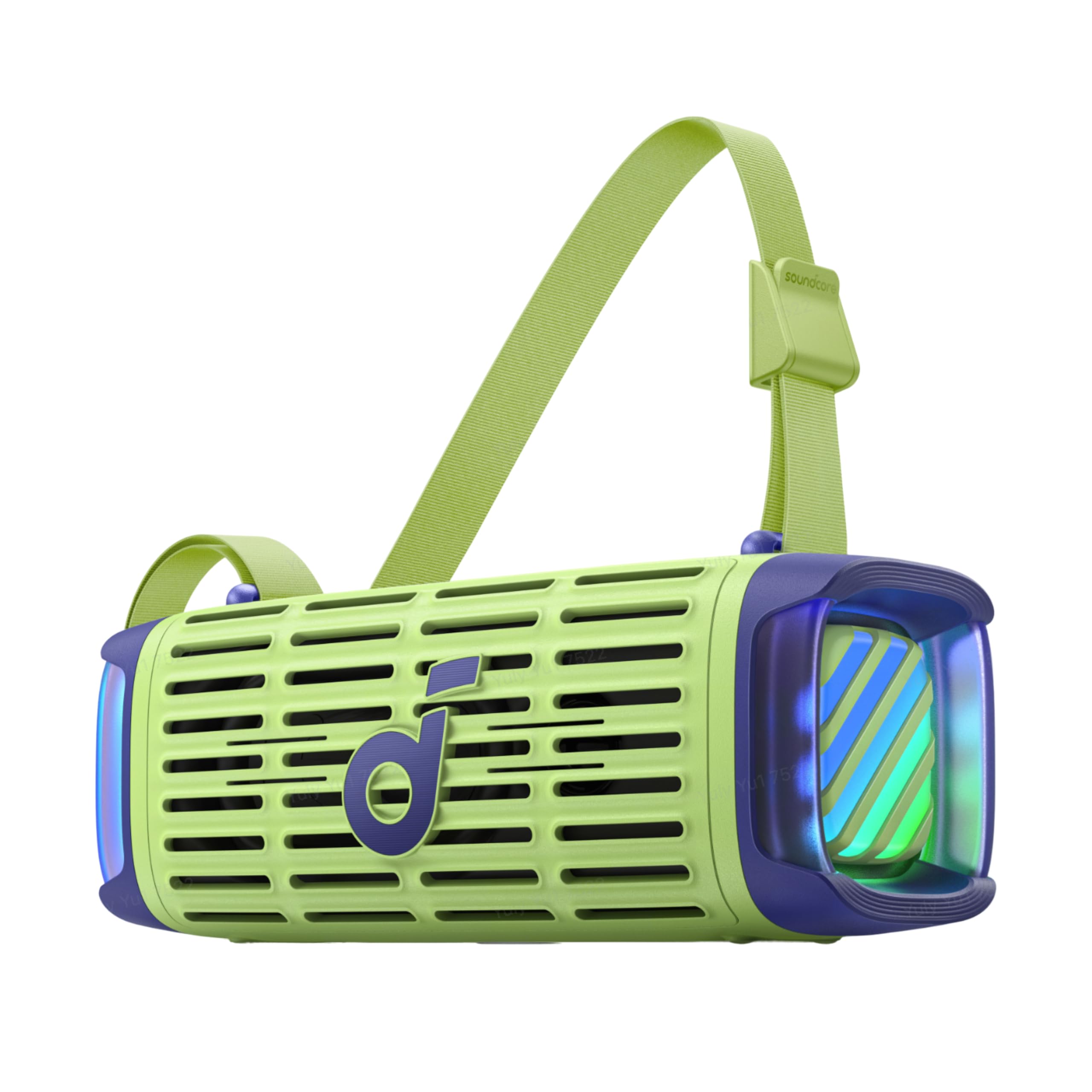 soundcore Boom 3i by Anker – Robuster Outdoor Lautsprecher, Bluetooth Lautsprecher, wasserdicht IP68, 50W BassUp™ 2.0 Sound, BT 5.3, 16h, Lichtshow + TWS-Stereo, Kayak, Angeln, Campen (Dschungelgrün)