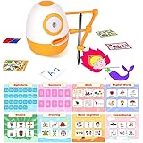 WEDRAW Eggy Preschool Learning Educational Robot Toy for Kids, Pen-Holding Drawing Robot with Robotic Arm,Teaching Math Words