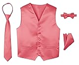 Spring Notion Boys' 4-Piece Satin Tuxedo Vest Set 7