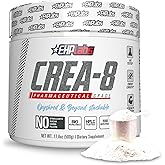 EHP Labs CREA-8 Micronized Creatine Monohydrate Powder - Unflavored Creatine Powder for Muscle Growth, Increased Strength, Enhanced Energy Output and Improved Performance - 100 Servings (500g)