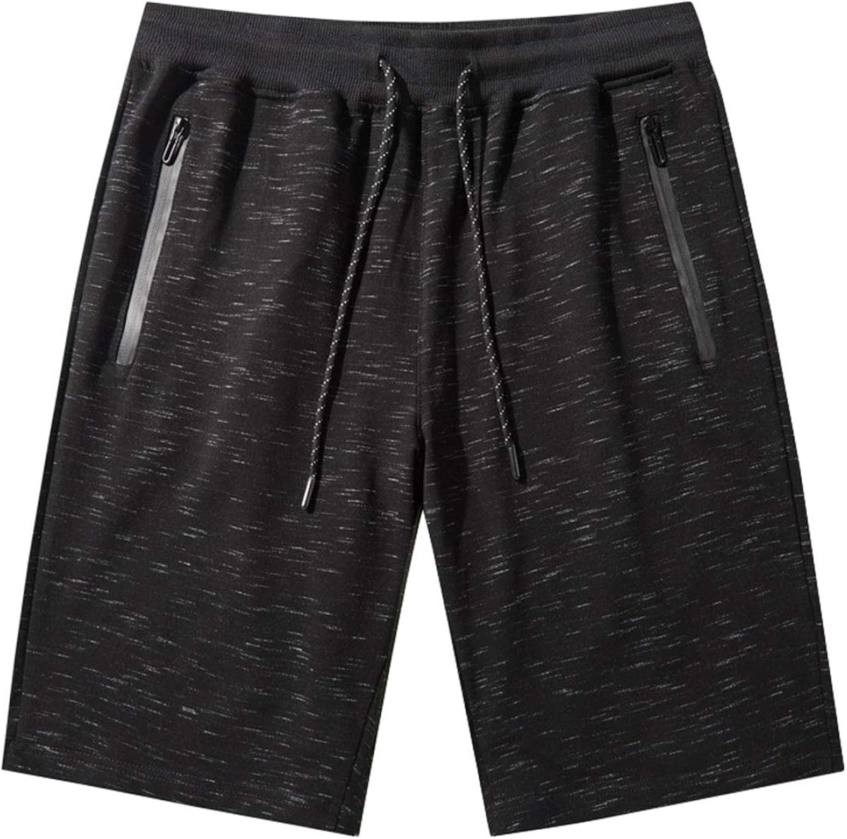 JustSun Short de sport pour homme avec poches zippées à taille