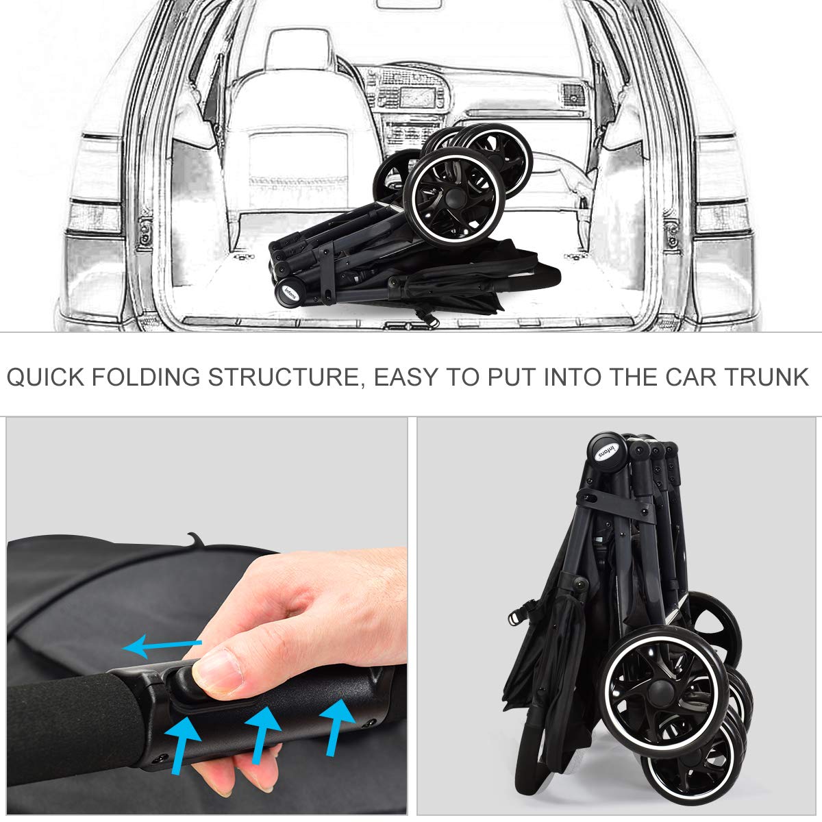 infans double stroller