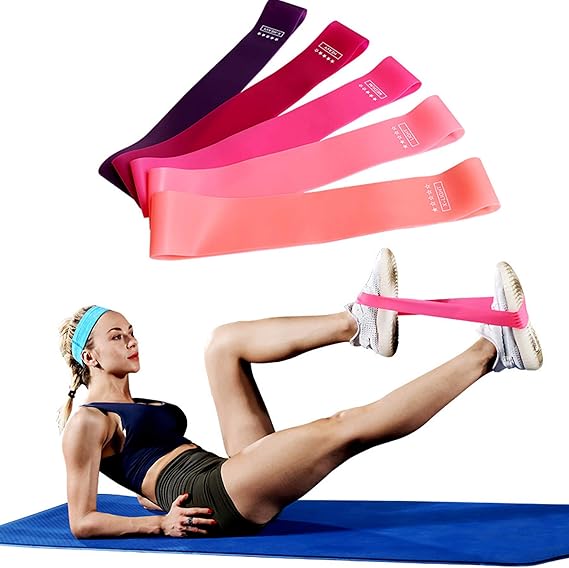 Wingteng 5 Pack Resistance Loop Exercise Bands, Fitness
