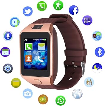 Reloj inteligente Kivors® DZ09 Bluetooth con cámara de muñeca ...