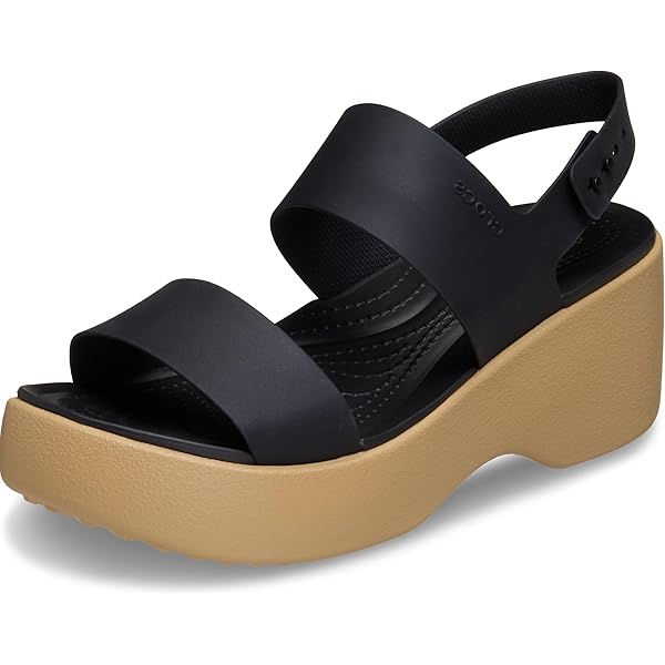 Amazon.com | Crocs Women's Brooklyn Backstrap Low Sandals, Black