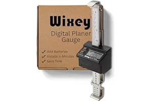 Wixey Digital Planer Gauge – Electronic Digital Readout & Thickness Measuring Tool – Accurate Calibration & Digital Dimensions – Perfect Portable Planer Accessory for Woodworking Upgrade