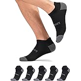 LOOMPOP 3-5 Pairs Athletic & Casual Breathable Ankle Socks with Comfort Padding and Enhanced Arch Support, Moisture-Wicking