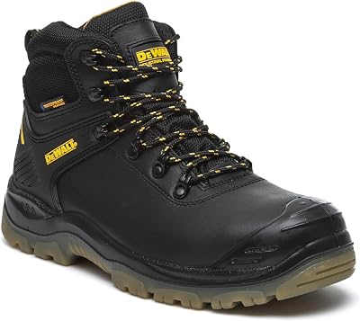 DEWALT Newark Waterproof Safety Boots Black Size 9 Steel Toe S3 WR SRA