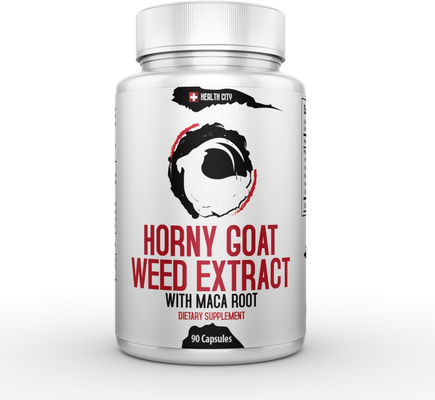 Horny Goat Weed Extract with Maca Root 1098mg 90 Capsules - Natural Energy and Libido Booster for Men and Women, Increased Performance and Desire, Yohimbe Bark and Ginseng Herbal Powder, Made in USA