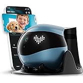 Enabot EBO Air 2 Mobile Pet Camera Robot: 2K FamilyBot with Two-Way Talk | Family Companion with Whole-Home Mobility, Custom Pixel Facial Expression, Auto-Recharge, Night Vision, Long Distance Gift