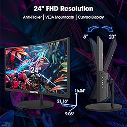 Sceptre 24-inch Curved 100Hz Gaming Monitor HDMI x2
