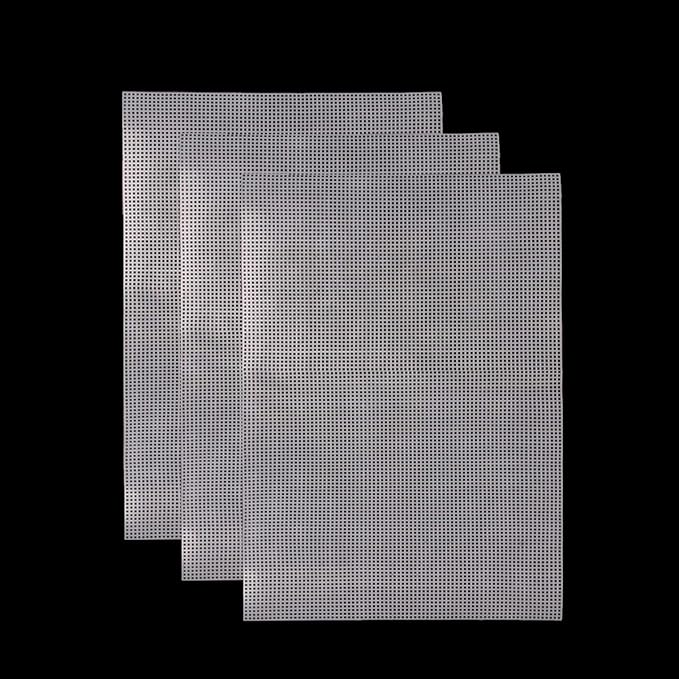 wexpw 3 Pieces Big Size Plastic Mesh Canvas Sheets Kit