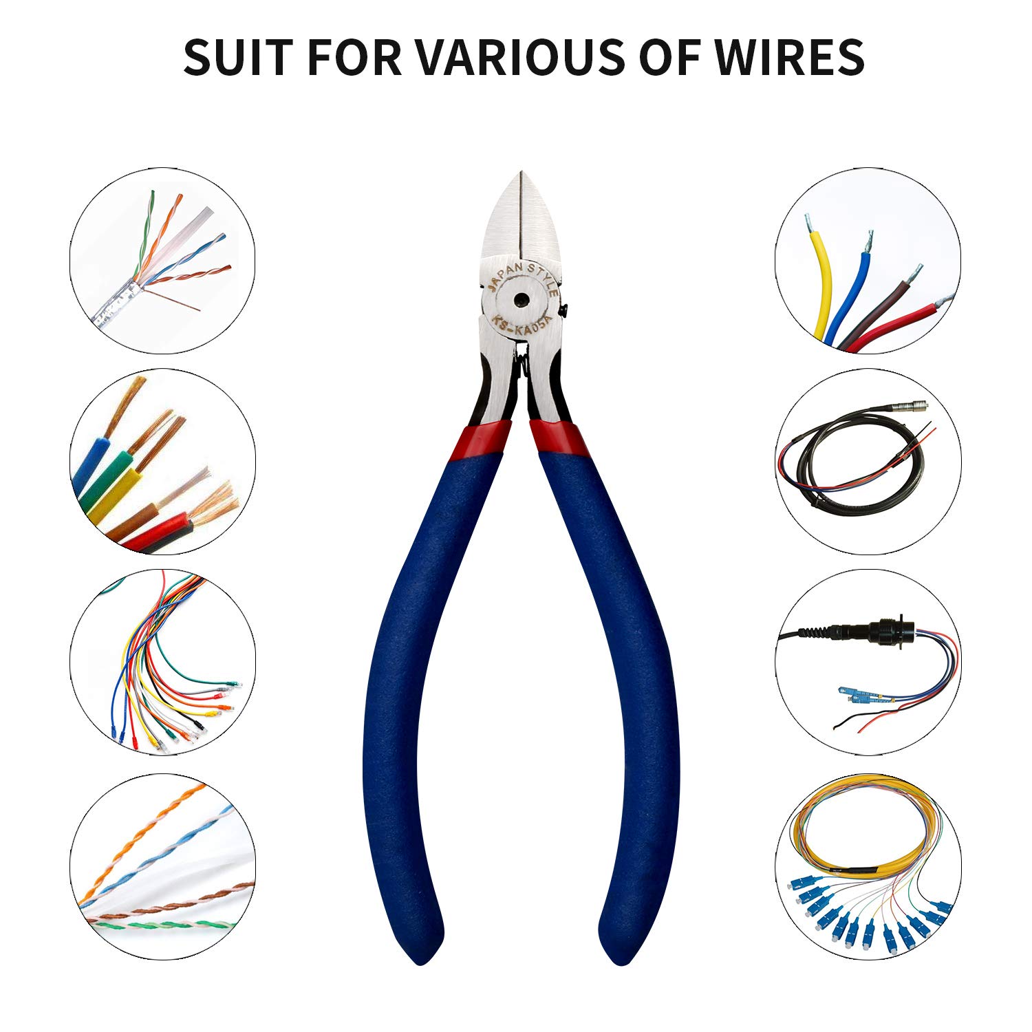 Repair Tools Wire Cutter Iron Wire Plier Flush Cut Pliers Micro Shear Flush Cutter By Kaisi (KA05A)